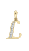 Gold Alphabet L charm